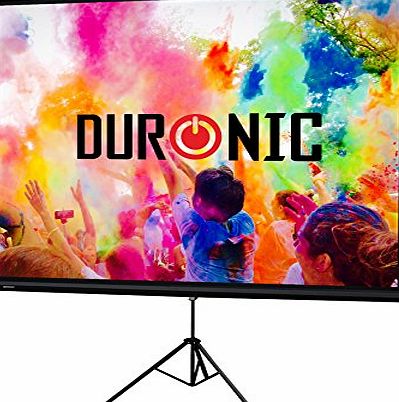 Duronic TPS60/43 Black Tripod Projector Screen - 60`` Screen (Screen: 122cm(W) X 91cm(H))