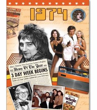 DVD Greeting Card 1974 or 40th Birthday /