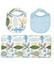 Dwellstudio Bib and Burp Set Motif Robin