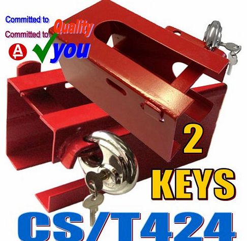 DYNATEC Universal Trailer Hitch Lock Caravan High Security Coupling Lock 