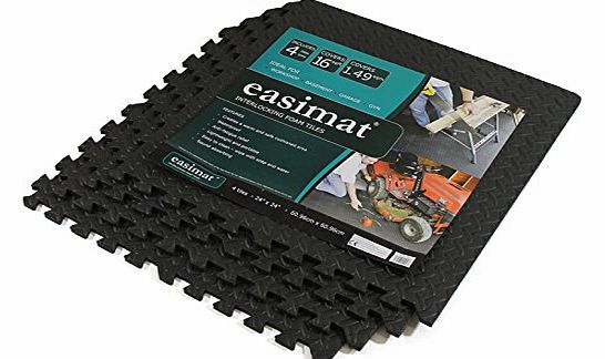 Easimat Interlocking Gym Garage Anti Fatigue Flooring Play Mats 128sqft D- Easimat Brand