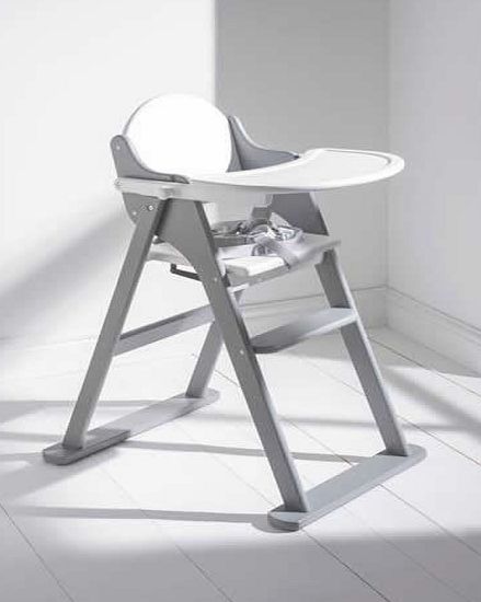 East Coast East Cost Folding Highchair-White/Grey