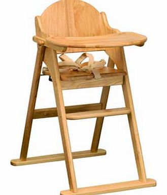 Nursery All Wood Folding Highchair -