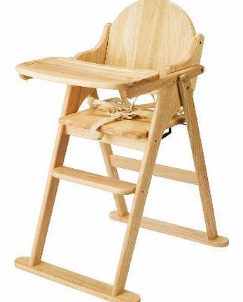 East Coast Nursery Ltd East Coast Natural All Wood Folding Highchair