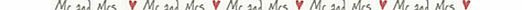 East of India Ribbon, Mr and Mrs, Cream, 3m