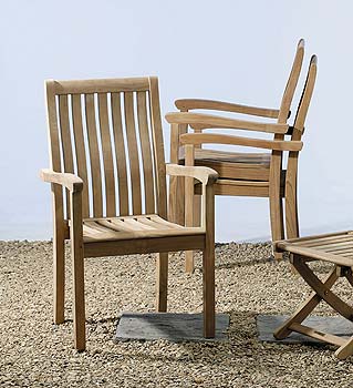 Eastward Limited Suffolk Teak Stacking Armchair (GF025)