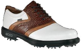 ecco New Classic Saddle GTX Golf Shoe White/Cognac