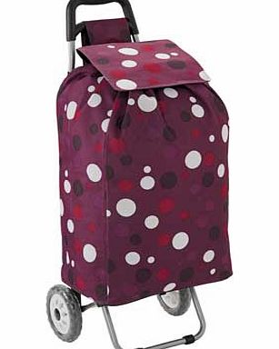 Eclipse 2 Wheel Spot Shopping Trolley - Purple