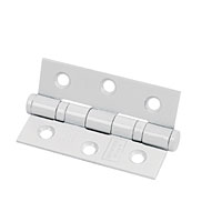 Colour Coated Ball Bearing Hinge White 76x52x2mm