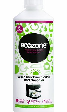 Ecozone Coffee Machine Cleaner and Descaler 500 ml - 5 Applications per bottle