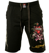 Black Loungewear Shorts (Love Kills