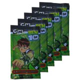 EDIBAS BEN 10 ~ LAMINCARDS 5 x BOOSTERS PACKS