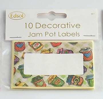 Edsol jam pot labels in jars design.