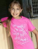 An apple a day helps the pony play tee, Fuchsia, age 7-9 years