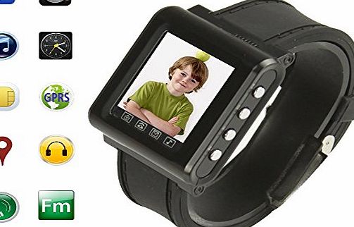 Efine 1.44 Inch Black Smart Bluetooth Watch Mobile Phone GSM