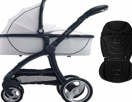 egg Pram Gunmetal/Arctic White With Jet Black