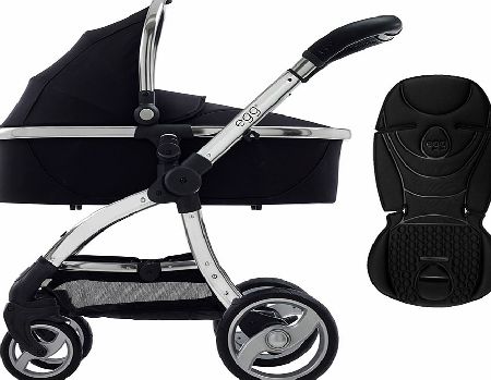 egg Pram Mirror/Gotham Black With Jet Black Seat