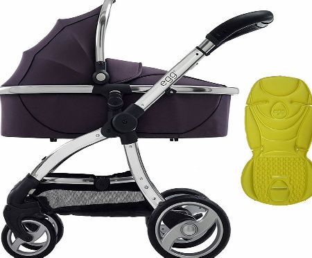 egg Pram Mirror/Storm Grey With Citrus Lemon