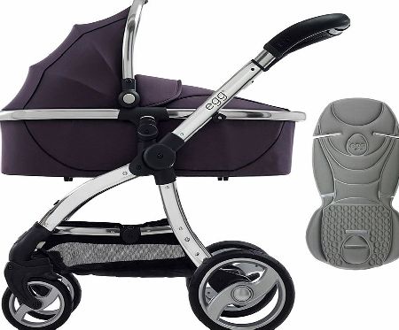 egg Pram Mirror/Storm Grey With Steel Grey Seat