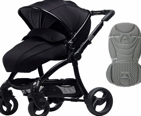 egg Stroller Black/Gotham Black With Steel Grey