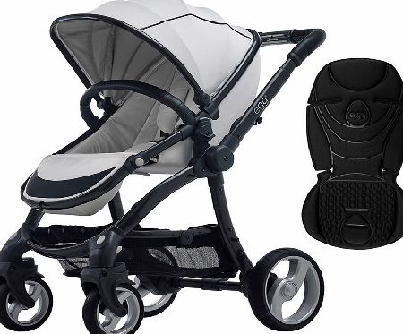 egg Stroller Gunmetal/Arctic White With Jet