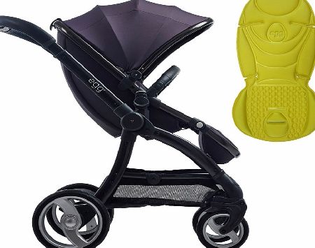 egg Stroller Gunmetal/Storm Grey With Citrus