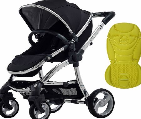 egg Stroller Mirror/Gotham Black With Citrus