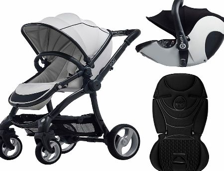egg Travel System Gunmetal/Arctic White With Jet