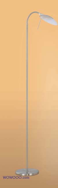 Beta 3 single floor lamp- nickel