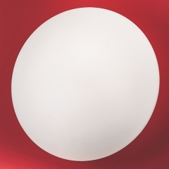 Ella Round White Glass Ceiling Light