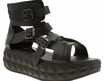 womens ego & greed black madd ii sandals