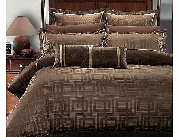 Janet 7Pc Queen Size Duvet Cover Set.