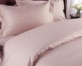 Egyptian Cotton Factory Store Luxurious Seven (7) Piece Set, Pink Damask Stripe, Queen Size, 4Pc Bed Sheet Set amp; 3Pc Duvet Set, 1500 Thread Count Ultra Soft Single-Ply 100 Egyptian Cotton, 1500Tc