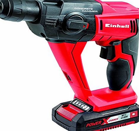 Einhell 4513810 18 LI TE-HD Cordless Rotary Hammer Kit with 18 V 1.5 A Li-Ion Battery - Red