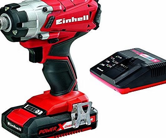 Einhell TE-CI 18Li Kit Power X-Change 18V Lithium Cordless Impact Screwdriver Kit with 30 minute fast charge