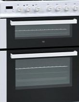 ElectrIQ iQ 60cm Dual Fuel Double Oven White