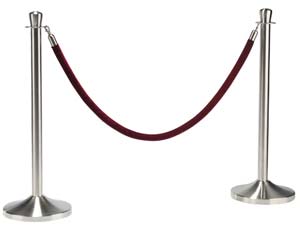 Elegance brushed steel post