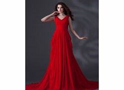 Elegant Terse V-neck Evening Dresses Formal