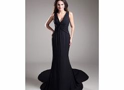 Elegant V-neck Evening Dresses Formal Evening