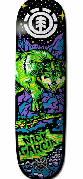 Element Garcia Neon Night Skateboard Deck - 8 inch