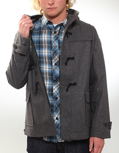 Hufton Duffle coat - Charcoal