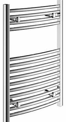 Eliana Bathrooms Curved Towel Radiator 50x75cm - Chrome