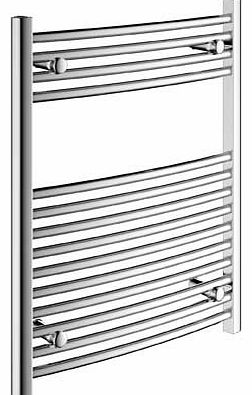 Eliana Bathrooms Curved Towel Radiator 60x75cm - Chrome