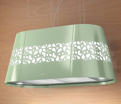 Elica JULIETTE GREEN 90cm Island Hood in Green