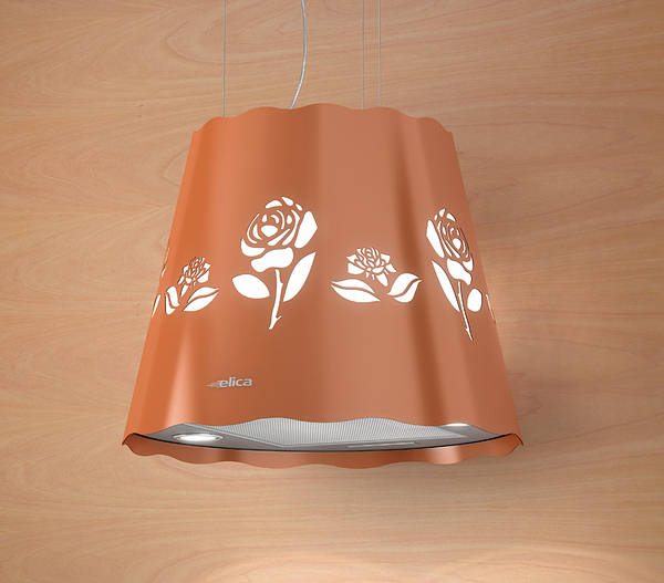 Elica ROSE SUNSET 50cm Island Hood in Sunset