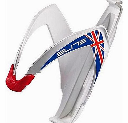 Custom Race Composite Bottle Cage - White/Union Flag