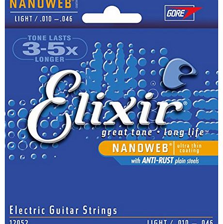 Electric Guitar Sets Ultra-Thin Nanoweb Coating - Light (0.010 - 0.046)