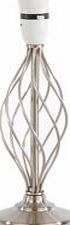 eliza Swirl Satin Nickel Effect Table Lamp Base