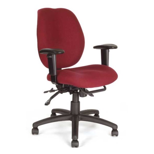 Eliza Tinsley Ltd Eliza Tinsley Carnegie Fabric Office Chair - wine