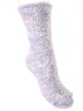 ELLE Ladies 1 Pair Elle Feather Leisure Sock Lavender Grey - Lavender